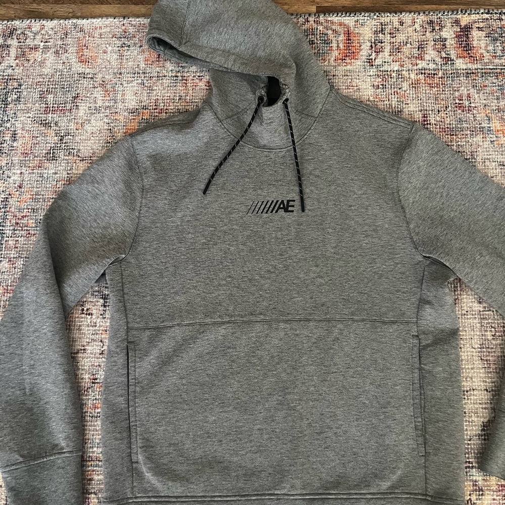 American Eagle Active 24/7 Men's Gray Pullover Hoodie Sweatshirt Large
